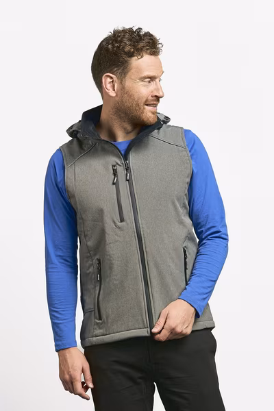Promodoro Softshell Weste mit Kapuze für Herren