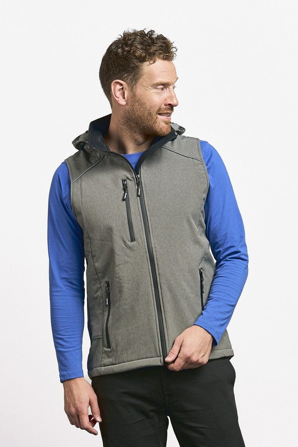 Promodoro Softshell Weste mit Kapuze für Herren