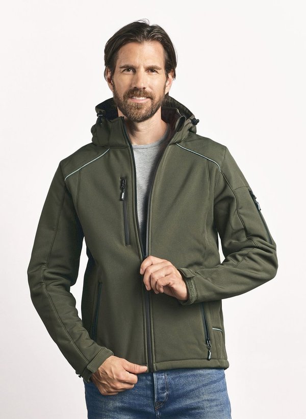 Promodoro Softshell-Jacke mit Kapuze für Herren