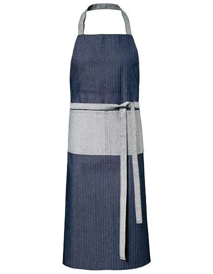 Exner Jeans-Latzschürze 2-farbig mit Tasche