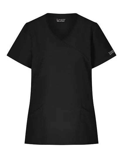 Exner Sportsline Damen-Kasack. Slim Fit Black XS (EX702)