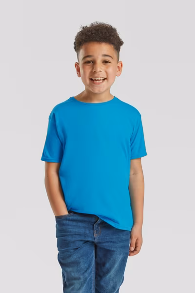 Fruit of the Loom Kids' Iconic T-Shirt Slim-Passform Baumwolle