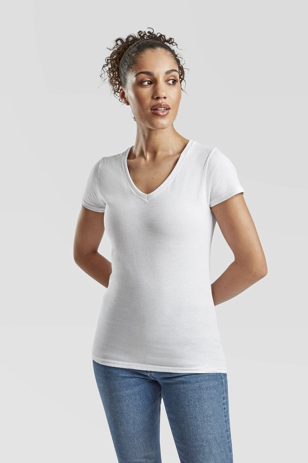 Ladies´ Valueweight V Neck T