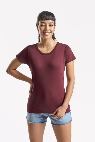 Fruit of the Loom T-Shirt avec Coupe Slim-Fit pour Femme