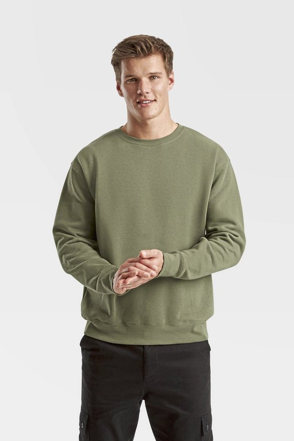 Fruit of the Loom Premium Sweatshirt mit Ripp-Bündchen