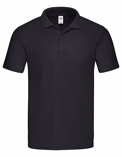 Fruit of the Loom Klassisches Poloshirt mit 2-Knopf-Leiste, Black XXL, F513