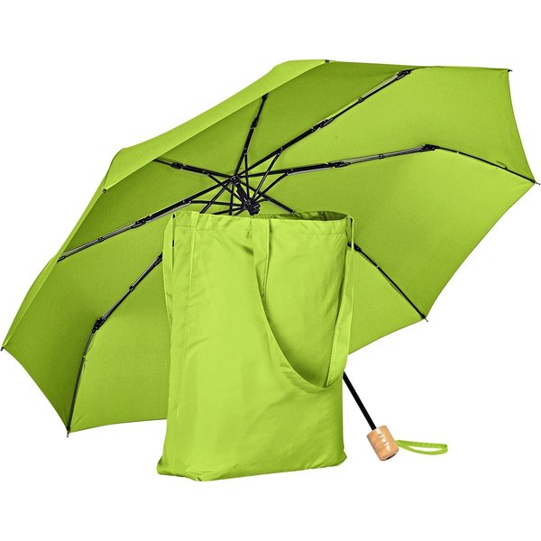 FARE Taschenschirm ÖkoBrella mit Einkaufstasche