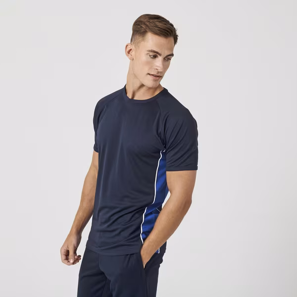 Finden+Hales Performance Panel T-Shirt with Raglan Sleeves