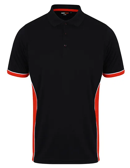 Finden+Hales Panel Polo with Contrast Side Inserts