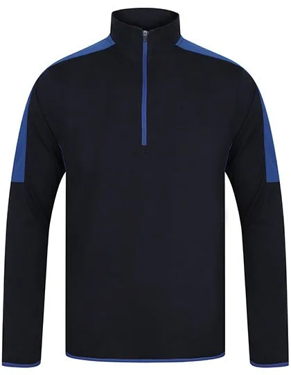 Finden+Hales Sporty 1/4 Zip Midlayer with Contrast