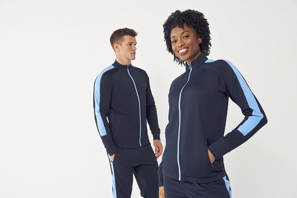 Strick-Trainingsjacke mit Reißverschluss