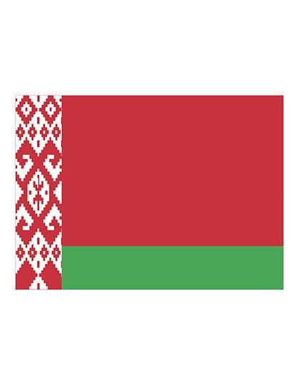 Printwear Fahne Weißrussland 90x150 cm Polyester