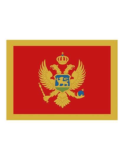 Printwear Montenegro Fahne 90x150 cm Polyester