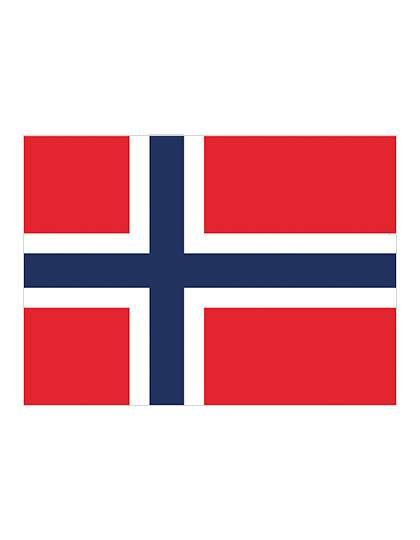 Printwear Norwegen Fahne 90x150 cm Polyester