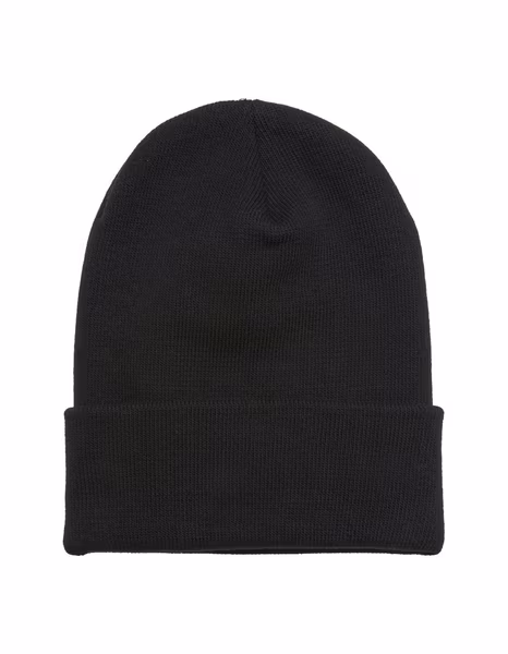 FLEXFIT Long Beanie made of Organic Cotton schwarz