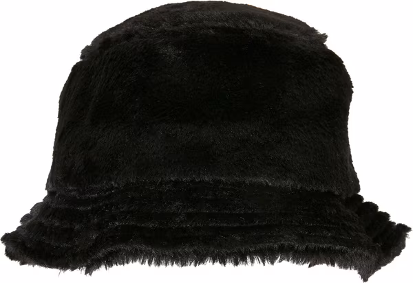 FLEXFIT Faux-Fur Bucket Hat Schwarz 372 g/m²