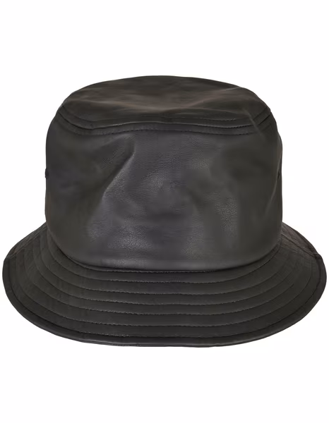 Flexfit Bucket Hat in Kunstlederoptik