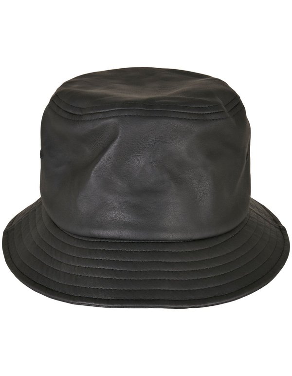 Flexfit Bucket Hat in Kunstlederoptik