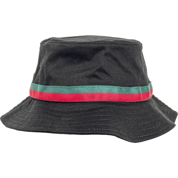 FLEXFIT Gestreifter Bucket Hat in Kontrastfarben