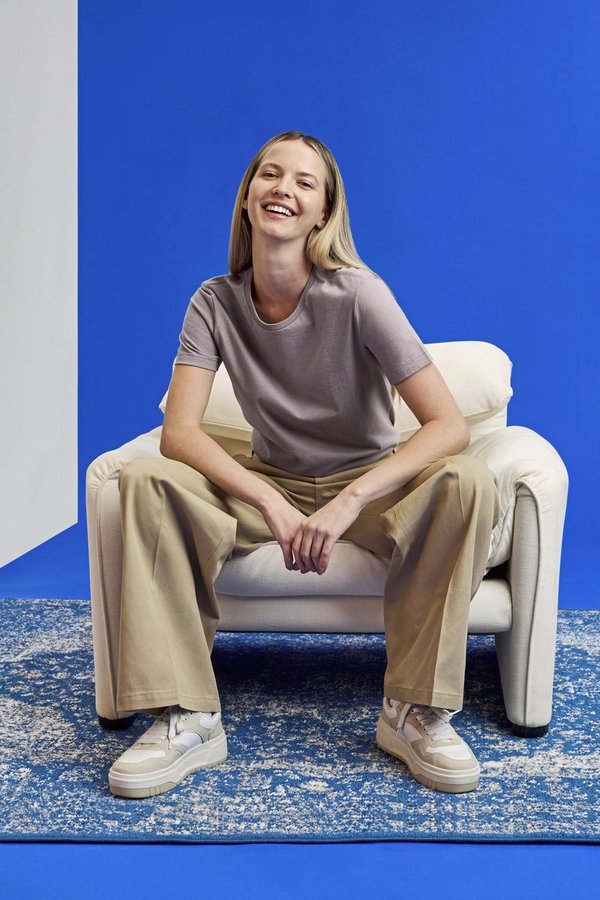 Gildan T-Shirt Softstyle® mit Ripp-Kragen für Damen