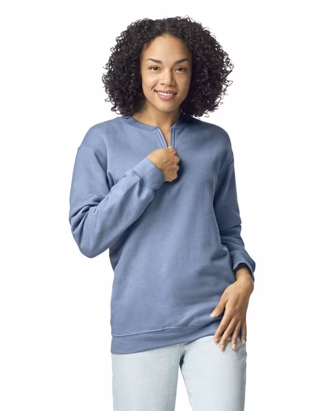 Softstyle® Midweight Adult Fleece 1/4 Zip Sweatshirt