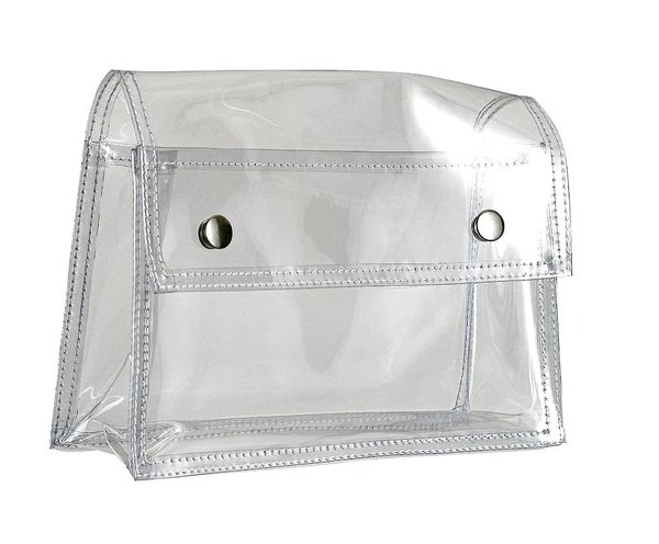 Halfar Transparente Universaltasche mit Druckknöpfen