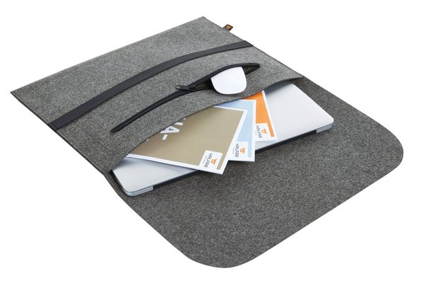 Filzhülle für Laptop mit Reißverschluss