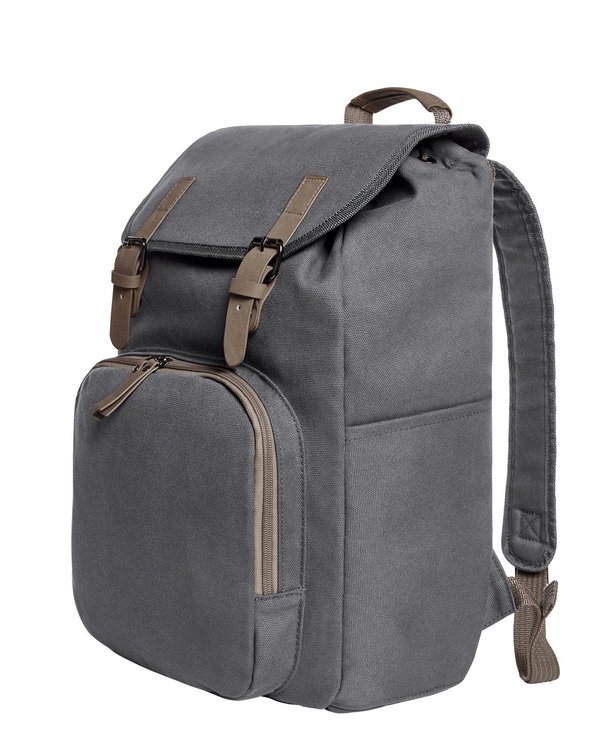 Halfar Notebook-Rucksack mit PU-Velourskunstleder