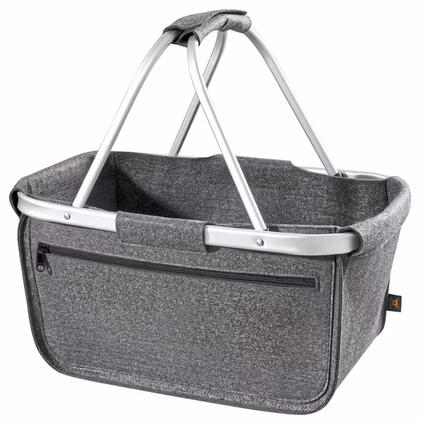 Halfar Felt Basket with Zip and Aluminium Frame