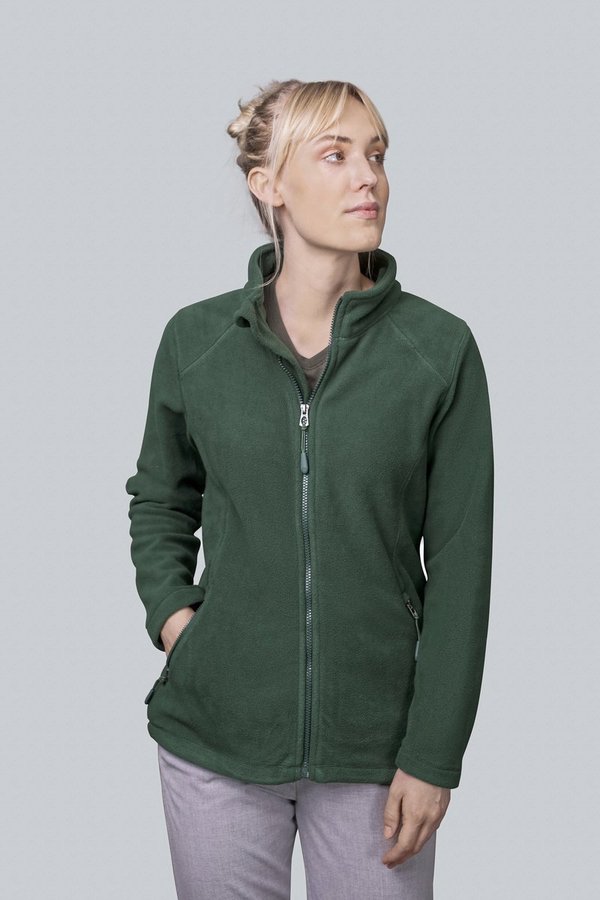Damen Fleecejacke mit durchgehendem Reißverschluss