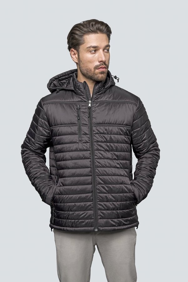 HRM Steppjacke mit abnehmbarer Kapuze für Herren