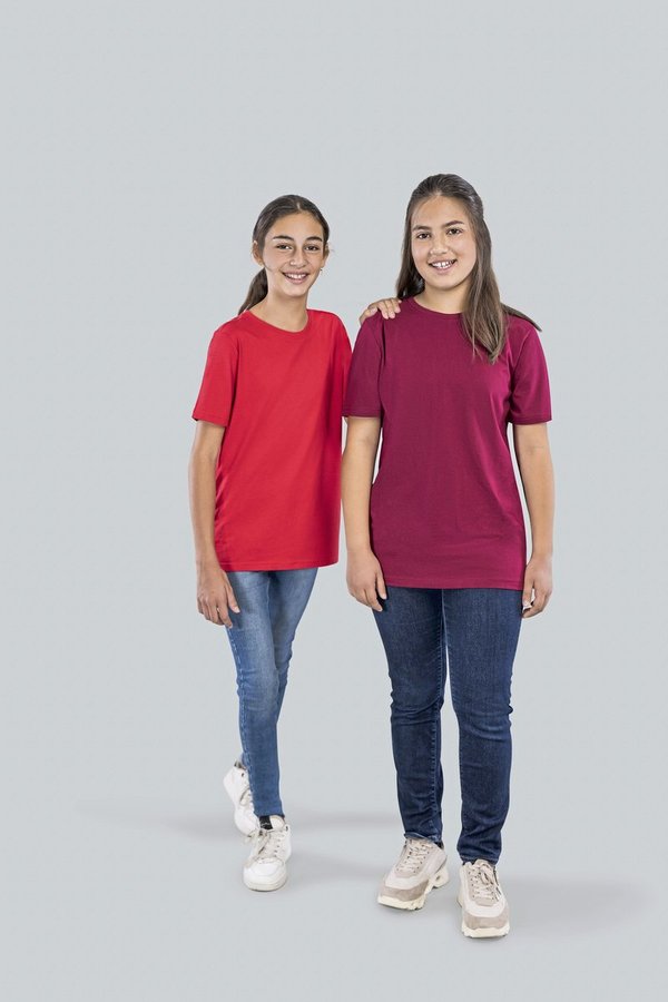HRM Kids´ Organic Luxury Roundneck Tees Black S (128/7-8) (HRM2001)