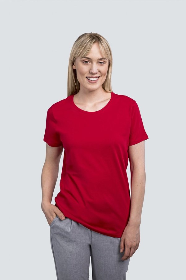 HRM Luxury Rundhals T-Shirt Bio-Baumwolle für Damen