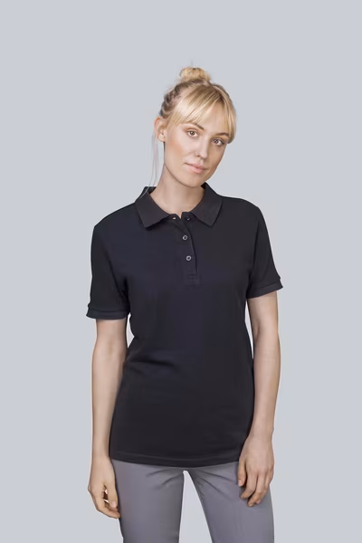 HRM Polo made of Fine-Mesh Piqué for Women