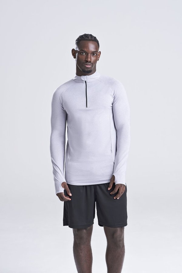 Just Cool Cool-Flex 1/2 Zip Langarmshirt Slim Fit