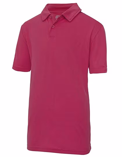 Just Cool Kurzarm-Poloshirt mit Feuchtigkeitsregulierung, Hot Pink 3/4 (XS), JC040J