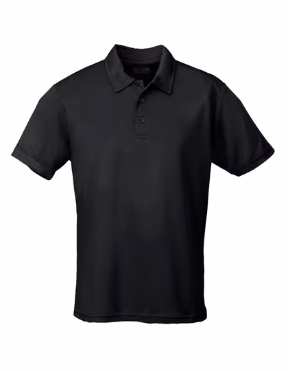 Just Cool Kurzarm-Poloshirt mit Feuchtigkeitsregulierung, Jet Black 3/4 (XS), JC040J