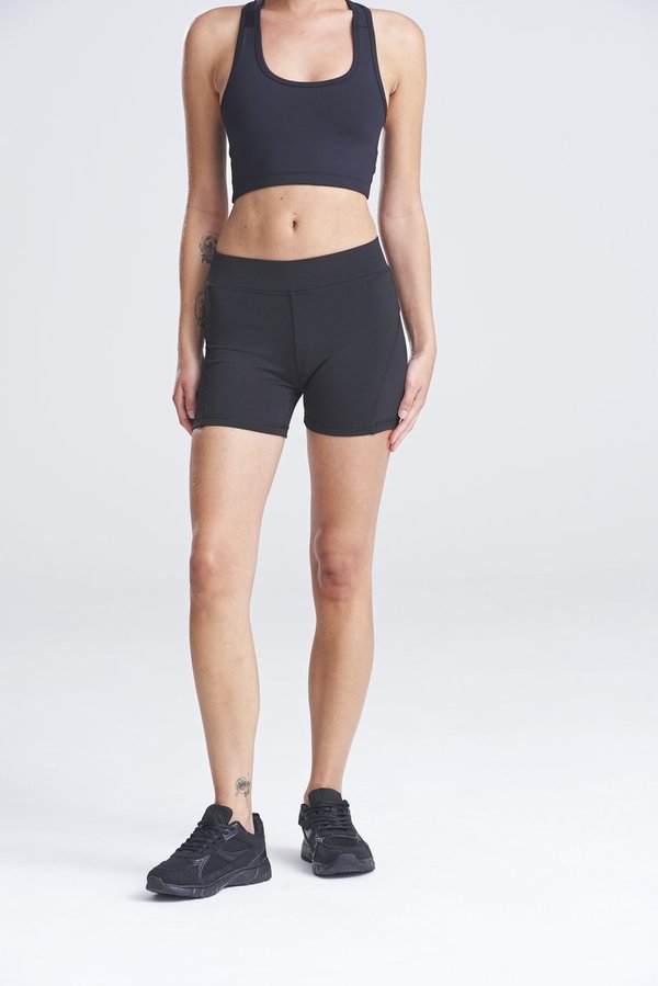 Just Cool Körpernahe Trainingsshorts mit Schlüsseltasche