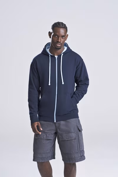 Just Hoods Zoodie Varsity avec fermeture éclair YKK