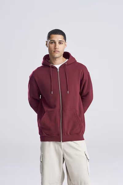 Just Hoods Bio-Zip-Hoodie aus 100% Baumwolle