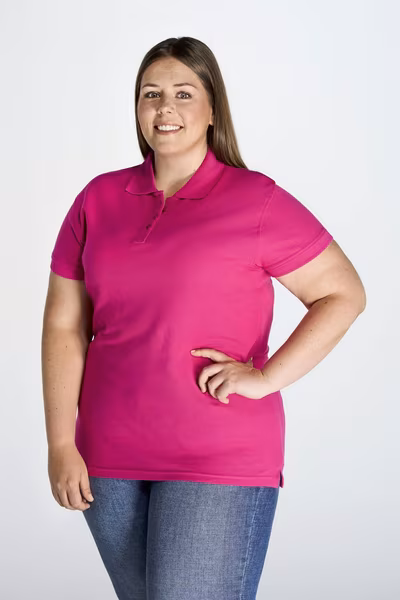JHK Polo-Shirt Ladies' Curves Baumwolle für Damen