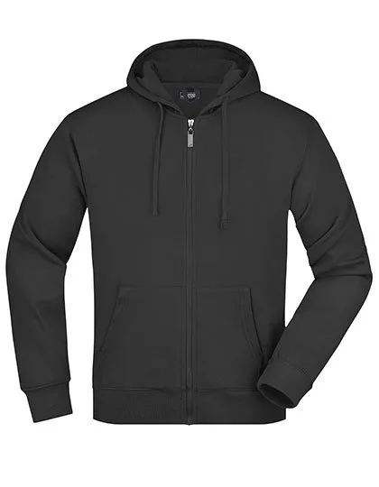 James&Nicholson Hooded Jacket with Kangaroo Pocket for Men