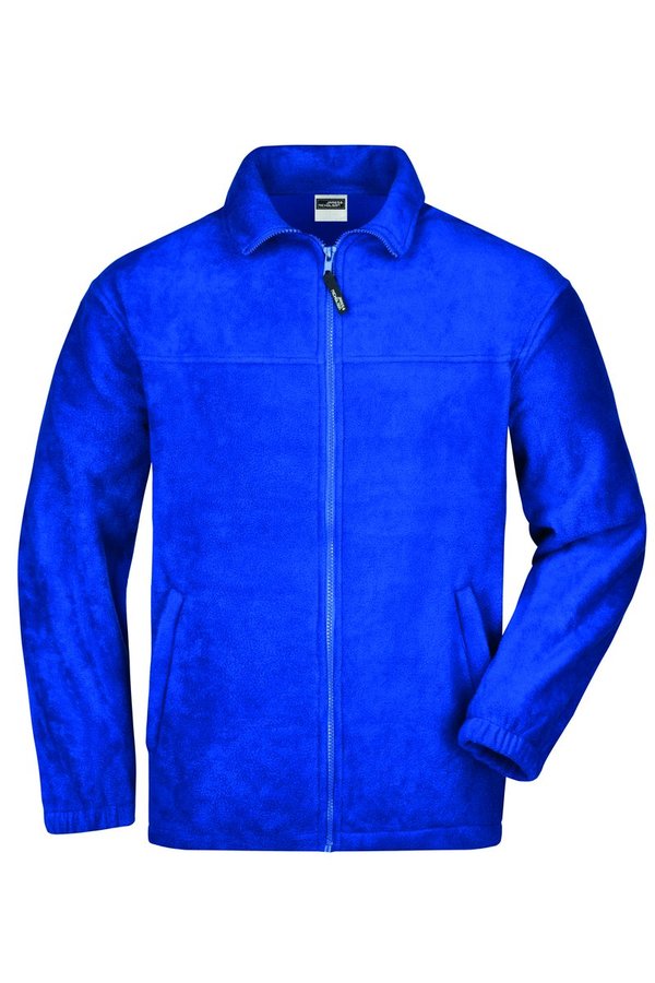 James&Nicholson Fleecejacke mit Kadettkragen und Reißverschluss