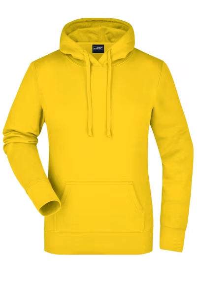 James&Nicholson Hooded Sweat Slim Fit Cotton for Women