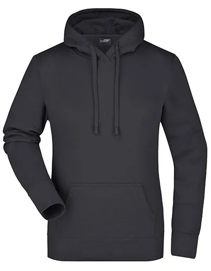 James&Nicholson Hooded Sweat Slim Fit Cotton for Women