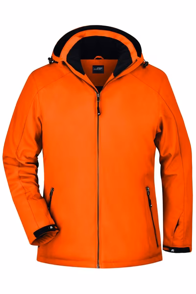 James&Nicholson Softshell Wintersportjacke mit Kapuze für Damen