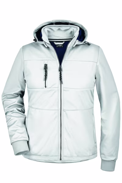 James&Nicholson Giacca Softshell con Cappuccio da Donna