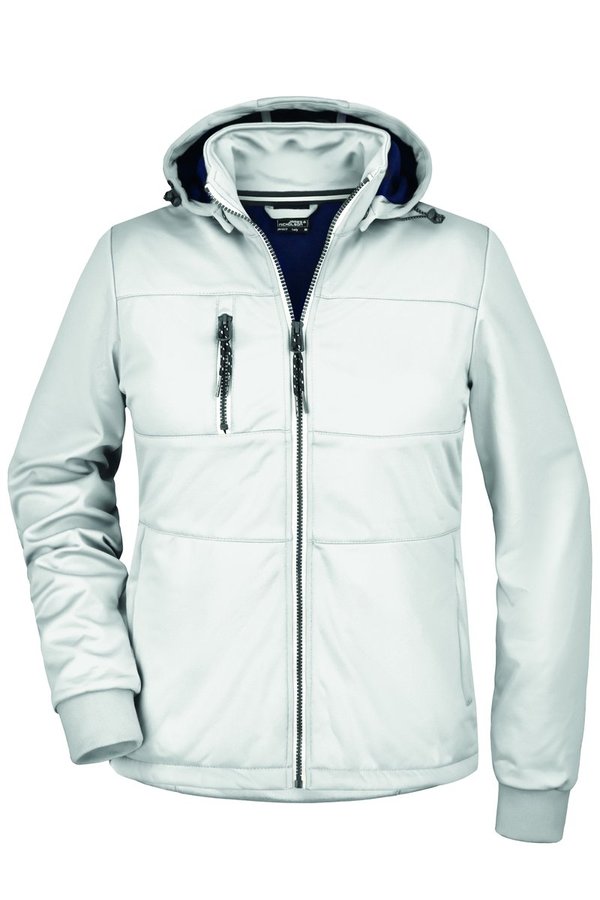 James&Nicholson Softshell Jacke mit Kapuze für Damen
