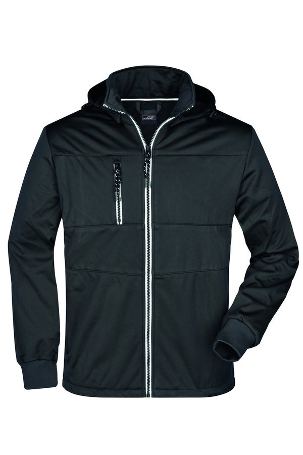 James&Nicholson Softshell-Jacke mit Kapuze für Herren