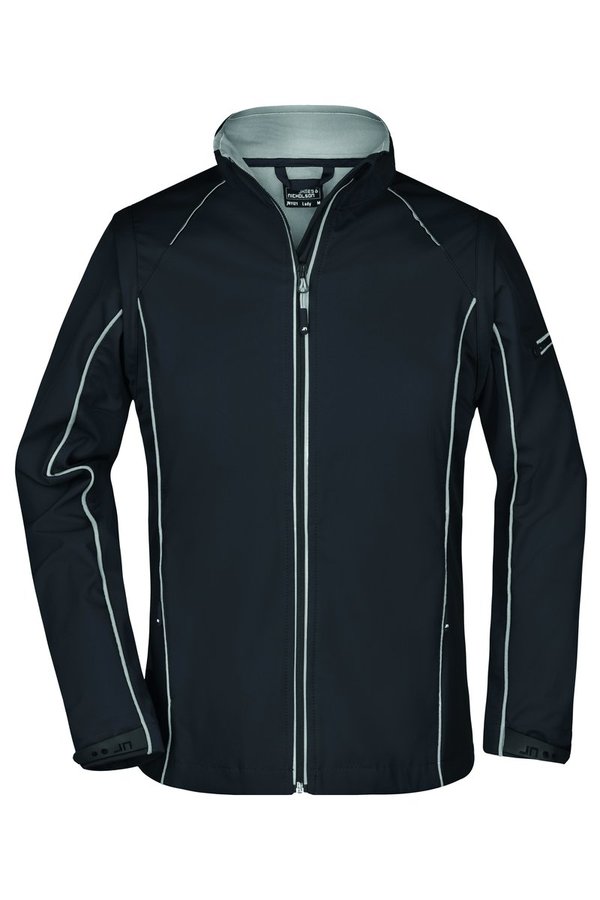 James&Nicholson Zip-Off Softshell Jacke Navy für Damen